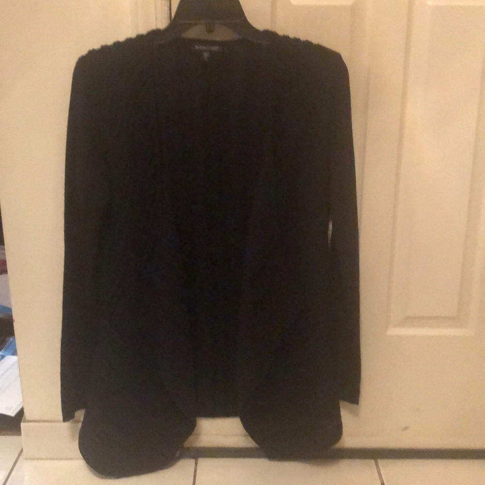 3/$35 Eileen Fisher striped sheer cardigan